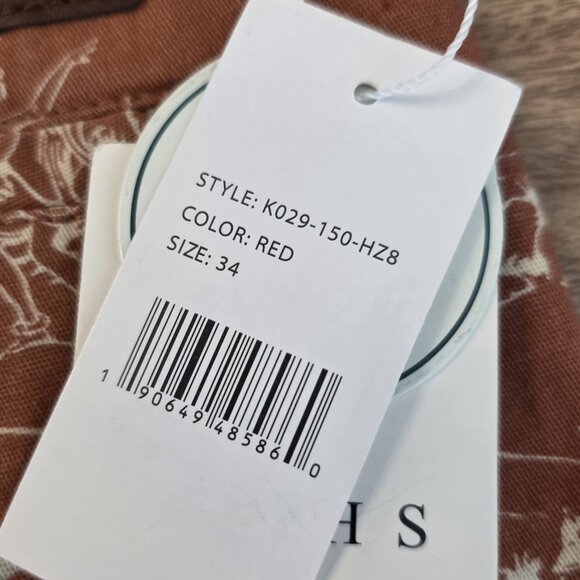 Jachs New York Bleecker Shorts Mens 34 Hawaiian Aloha Print Summer Nautical  BEW - Picture 12 of 15